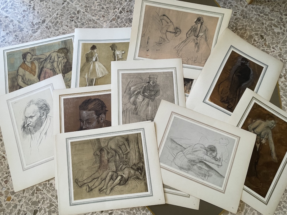 EDGAR DEGAS - IMPORTANT LOT DE 69 HELIOGRAPHIES ORIGINALES DATANT DE  1924 