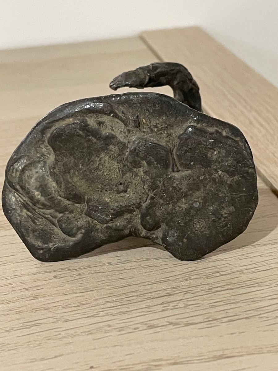 LE GARÇON DE CAFÉ - SCULPTURE ORIGINALE EN BRONZE VERS 1900 - AUTOUR D'HONORÉ DAUMIER-photo-2