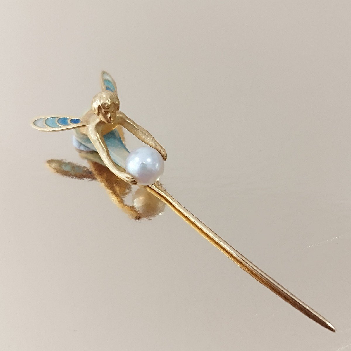 18k Gold Brooch, Masriera-photo-2