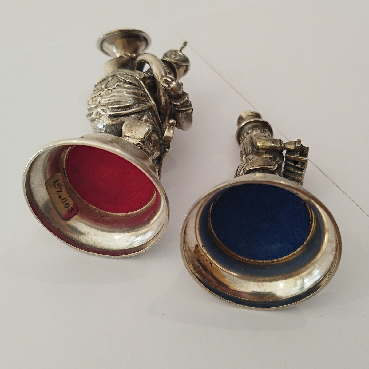 Lot De Quatre Figurines "musiciens" En Argent-photo-6