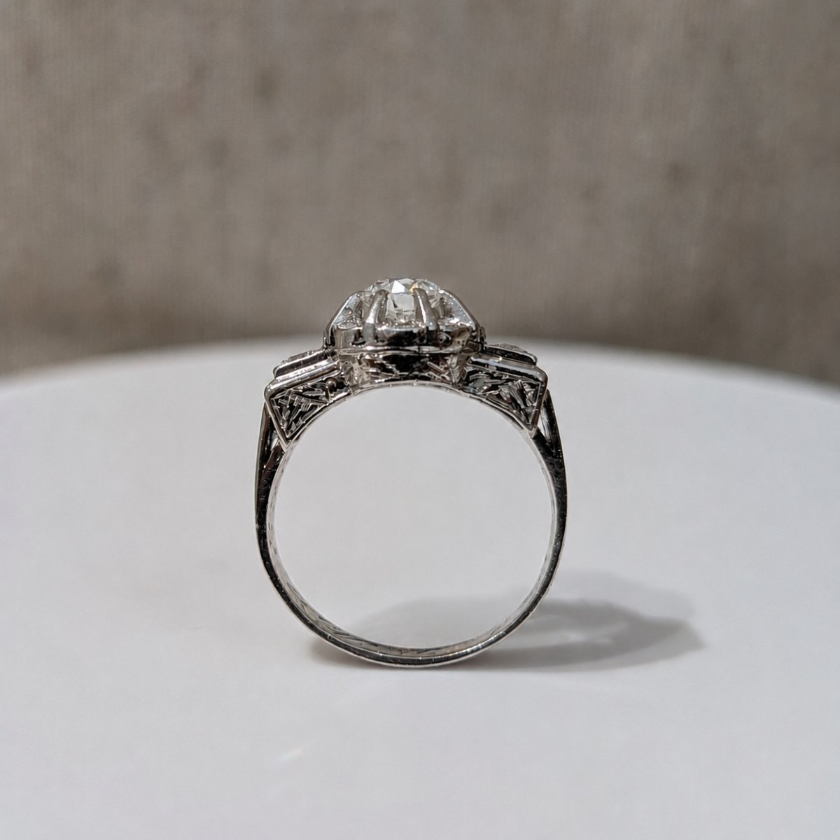 Platinum Ring From The 1910s -photo-3