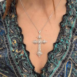 Platinum And Diamond Cross