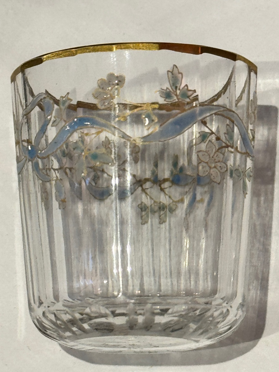 Daum Glass From Nancy With Enamel And Gold Decoration -photo-3