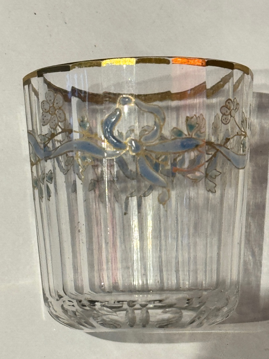 Daum Glass From Nancy With Enamel And Gold Decoration 