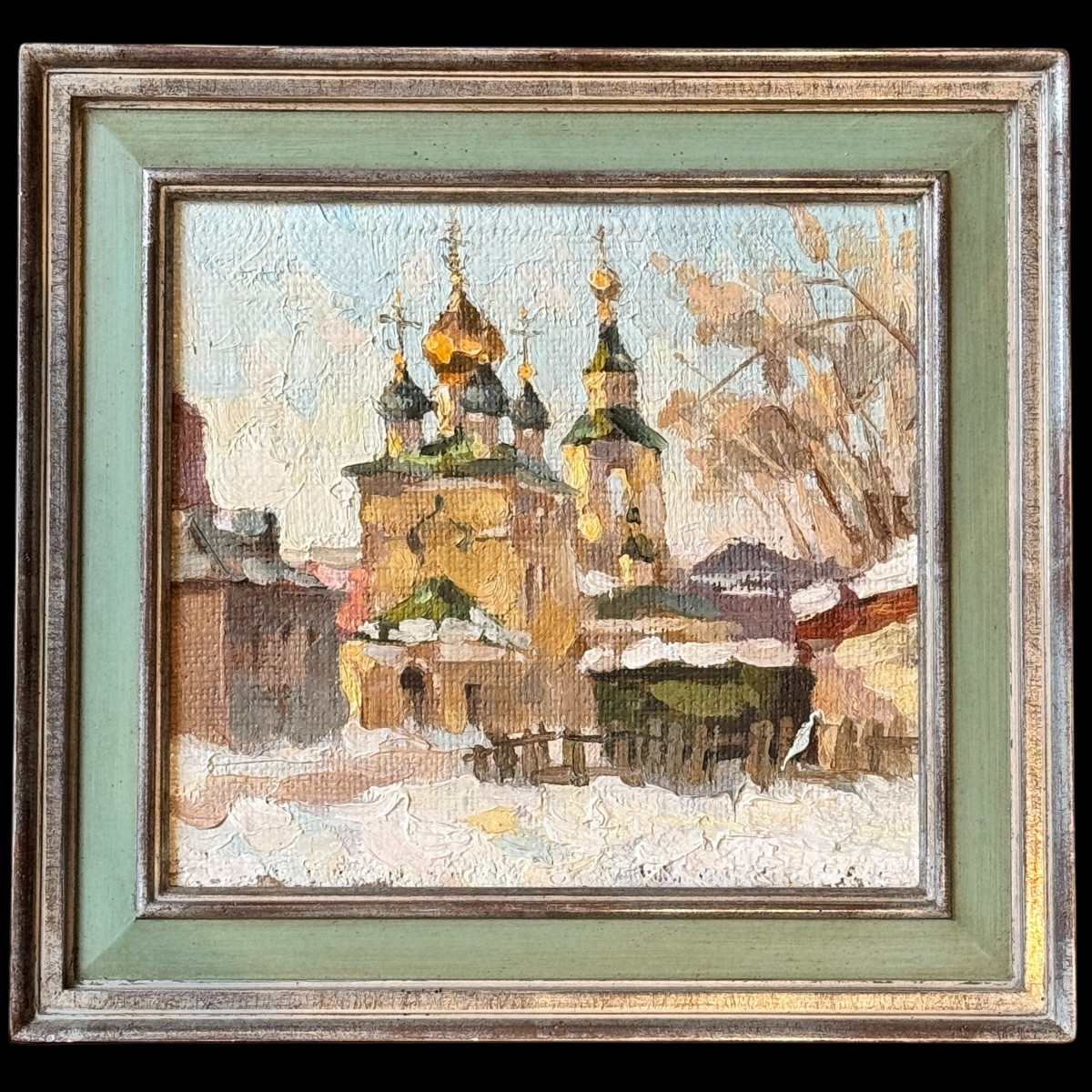Russian Painting, Moscow, Russia, Oil On Canvas-photo-2