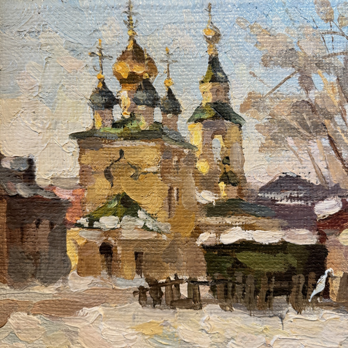 Russian Painting, Moscow, Russia, Oil On Canvas