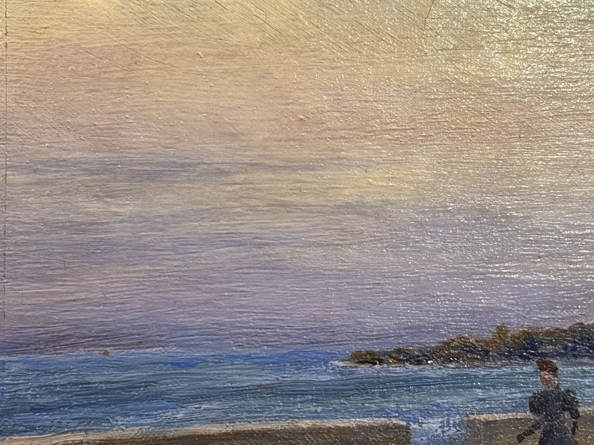 Marc Antony Painting, Animated Landscape, Signed And Dated (18)98, Oil On Canvas -photo-4