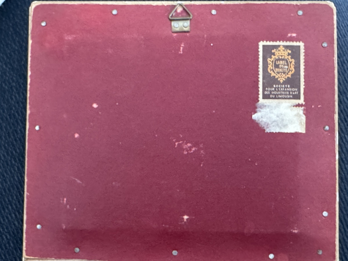 Émaux Camille FAURE à Limoges (France) Tableau de fleurs -photo-3