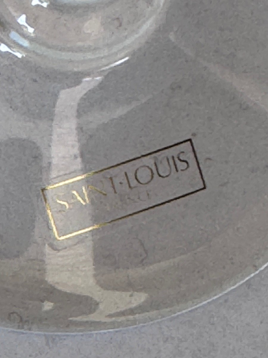 2 flûtes à champagne en cristal de Saint Louis modèle « Bubbles »-photo-4