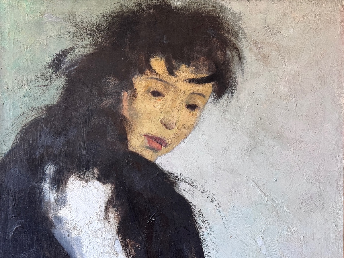 Marcel Delmotte, Dated 1959, Large Oil On Canvas, 115x75 Cm-photo-5