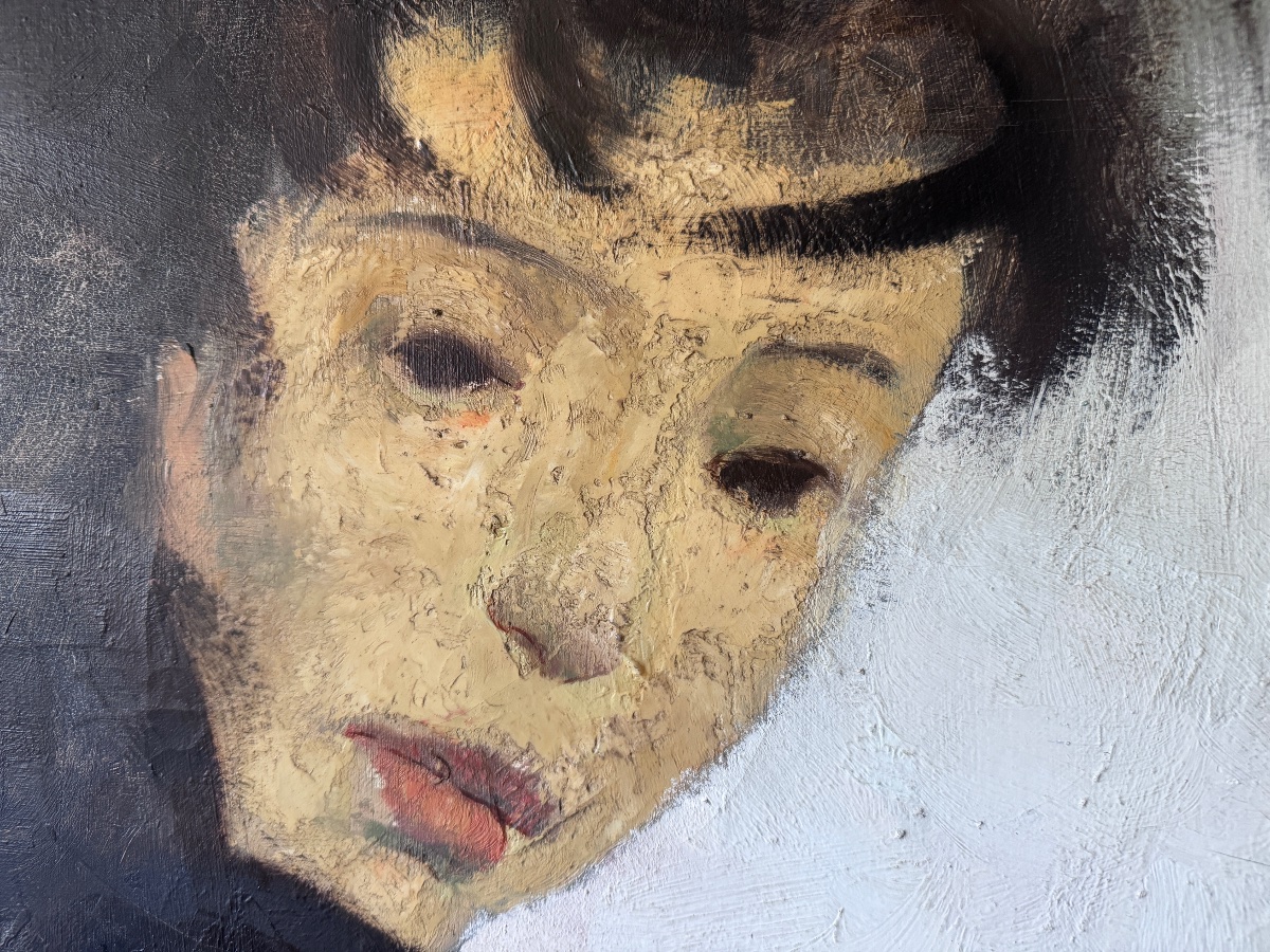 Marcel Delmotte, Dated 1959, Large Oil On Canvas, 115x75 Cm-photo-6