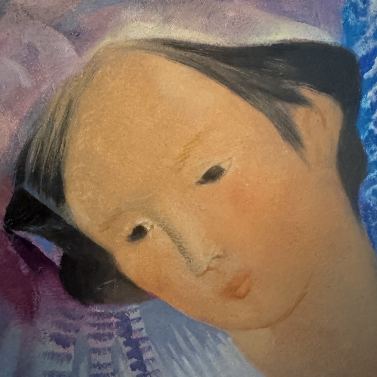 Geneviève Coutau (1925–2013) “woman,” Oil On Panel, 25x25 Cm-photo-2