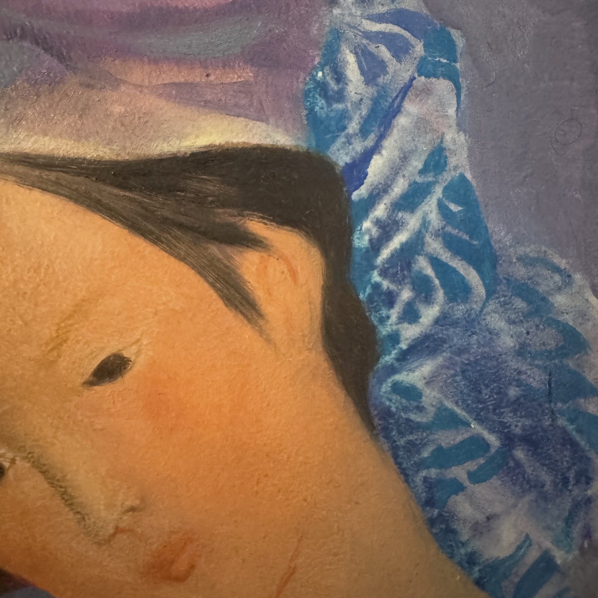 Geneviève Coutau (1925–2013) “woman,” Oil On Panel, 25x25 Cm-photo-2