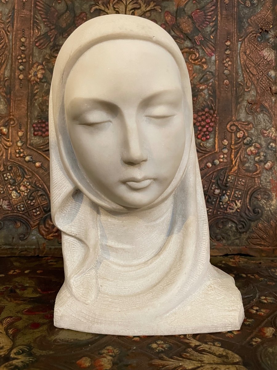 Maurice Christiaens Marble Bust