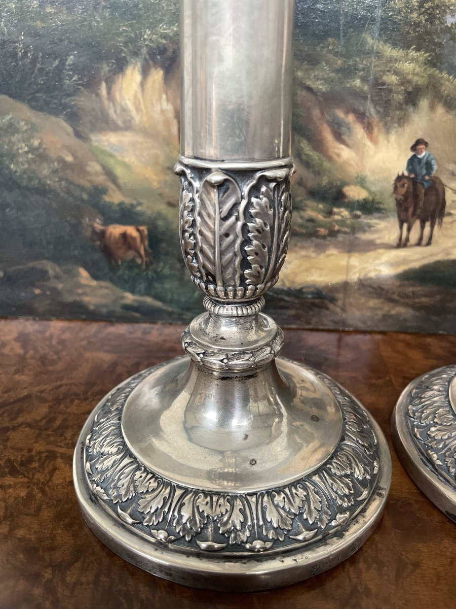 Johann Martin Schott Bourgeoirs Argent-photo-4