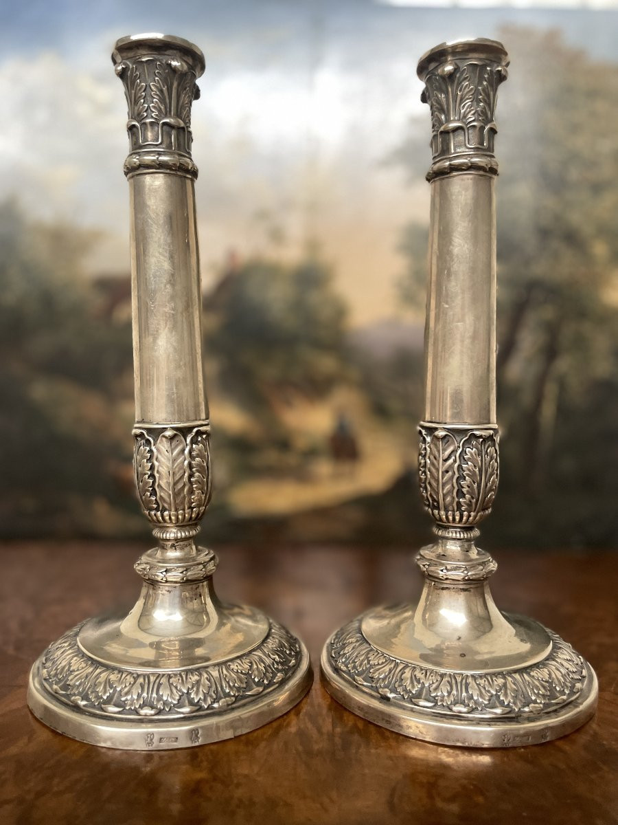 Johann Martin Schott Bourgeoirs Argent-photo-2
