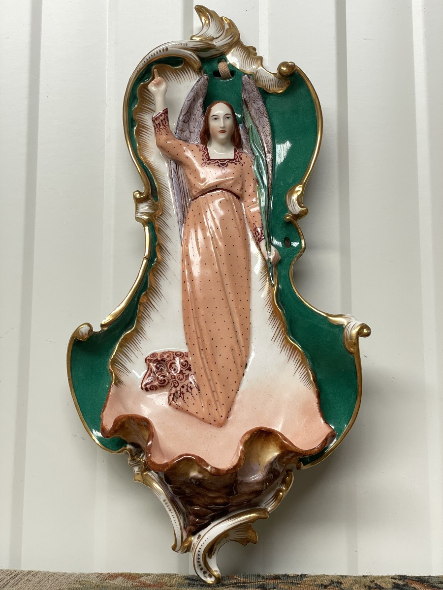 Vieux Paris Porcelaine Bénitier