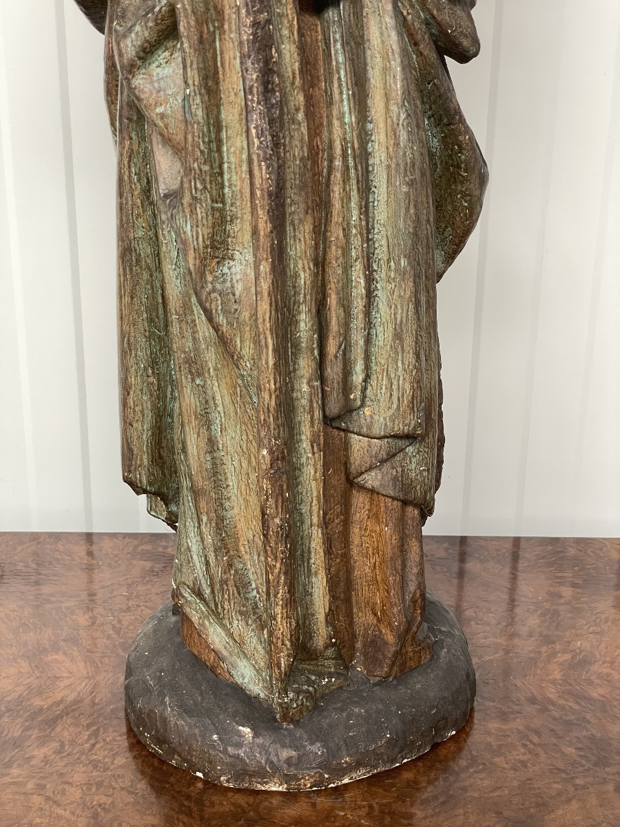 Plaster/ Terracotta  Statue Of A Saint-photo-4