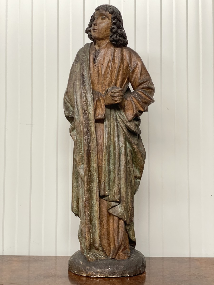 Plaster/ Terracotta  Statue Of A Saint-photo-7