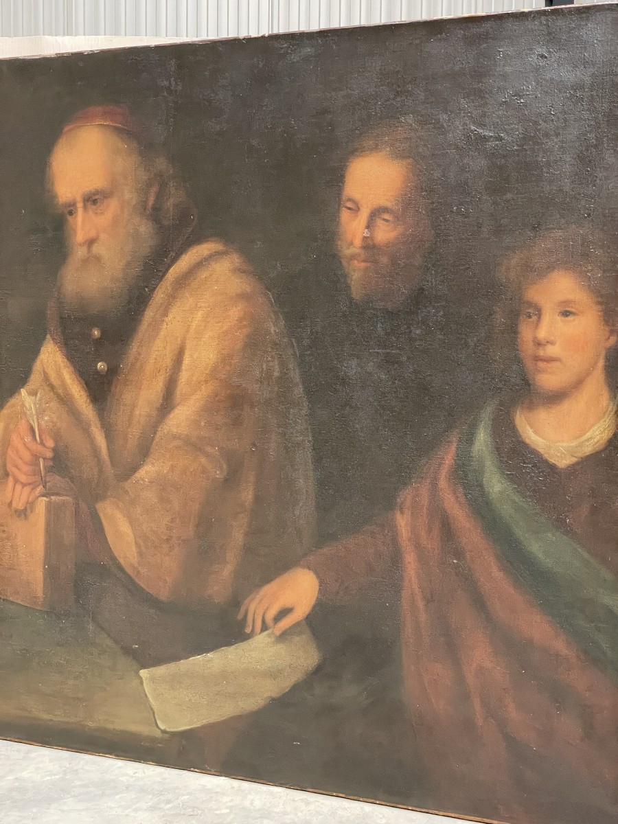 Un vieux savant dans son étude - Peinture