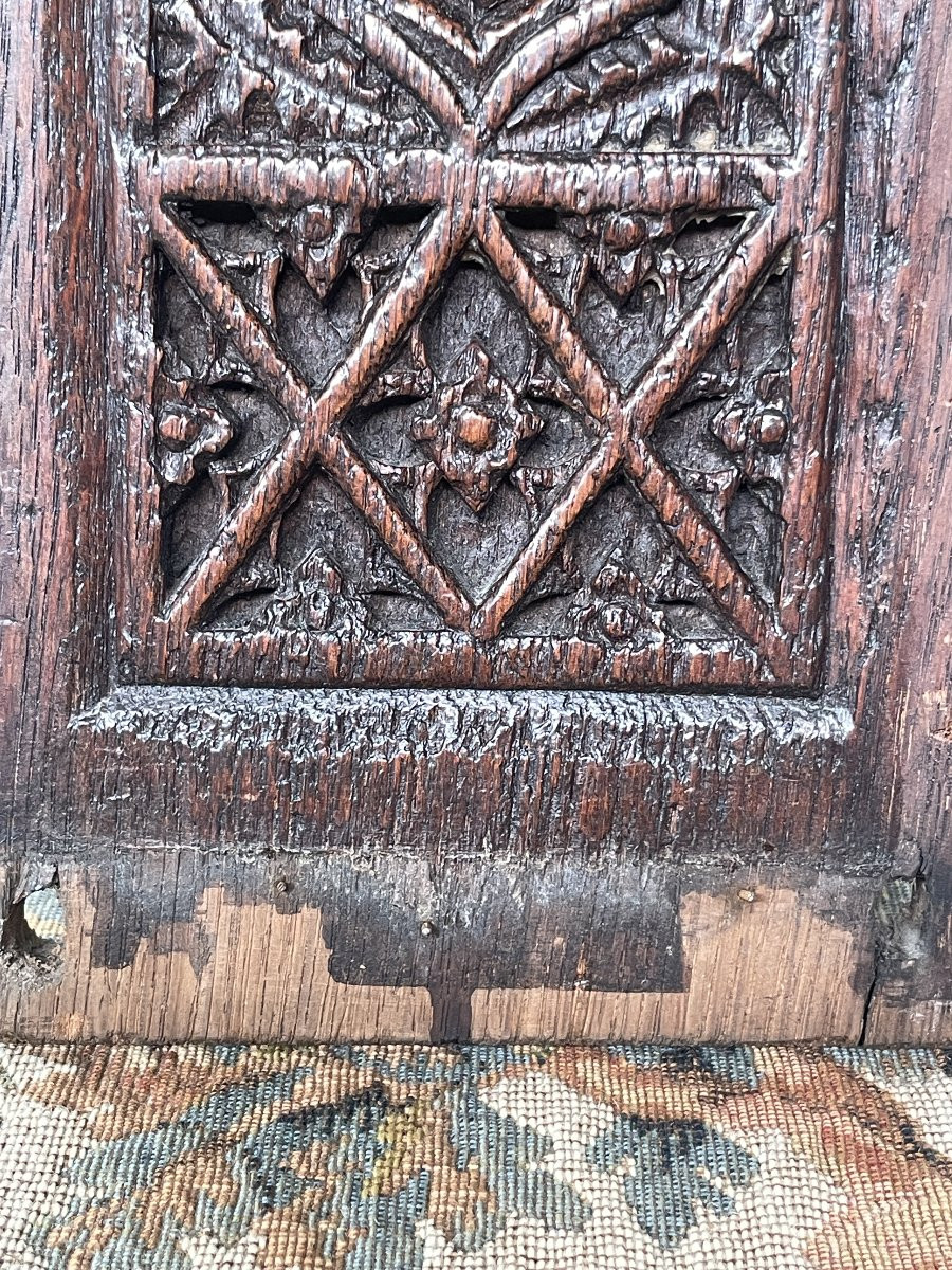  Panneaux gothique  avec Ange Chevalier 15 - 16e Ième-photo-4