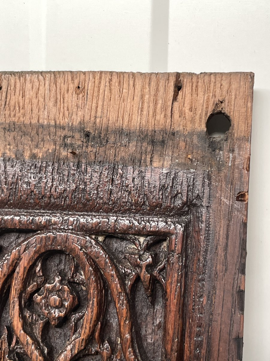  Panneaux gothique  avec Ange Chevalier 15 - 16e Ième-photo-5