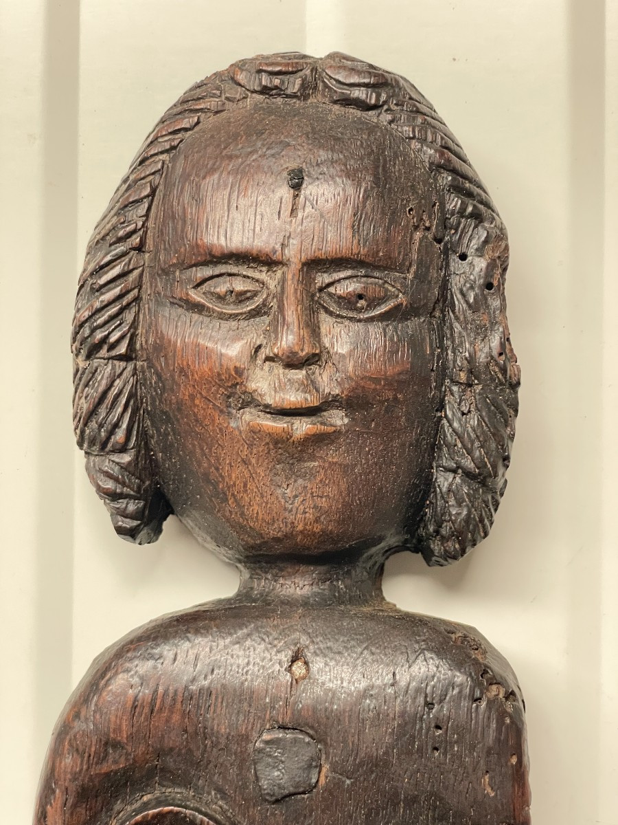 Sculpture médiévale en bois 1-photo-1
