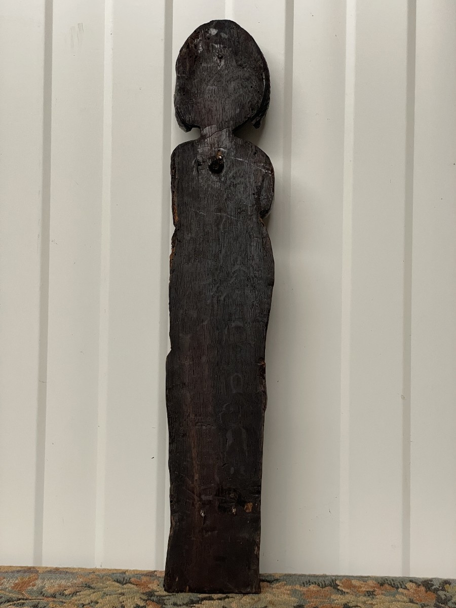 Sculpture médiévale en bois 1-photo-2