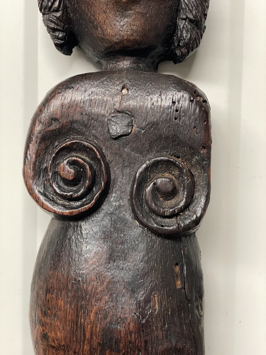 Sculpture médiévale en bois 1-photo-4