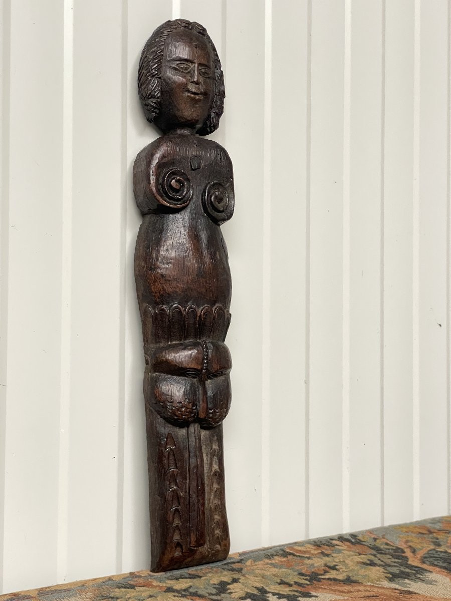 Sculpture médiévale en bois 1-photo-6