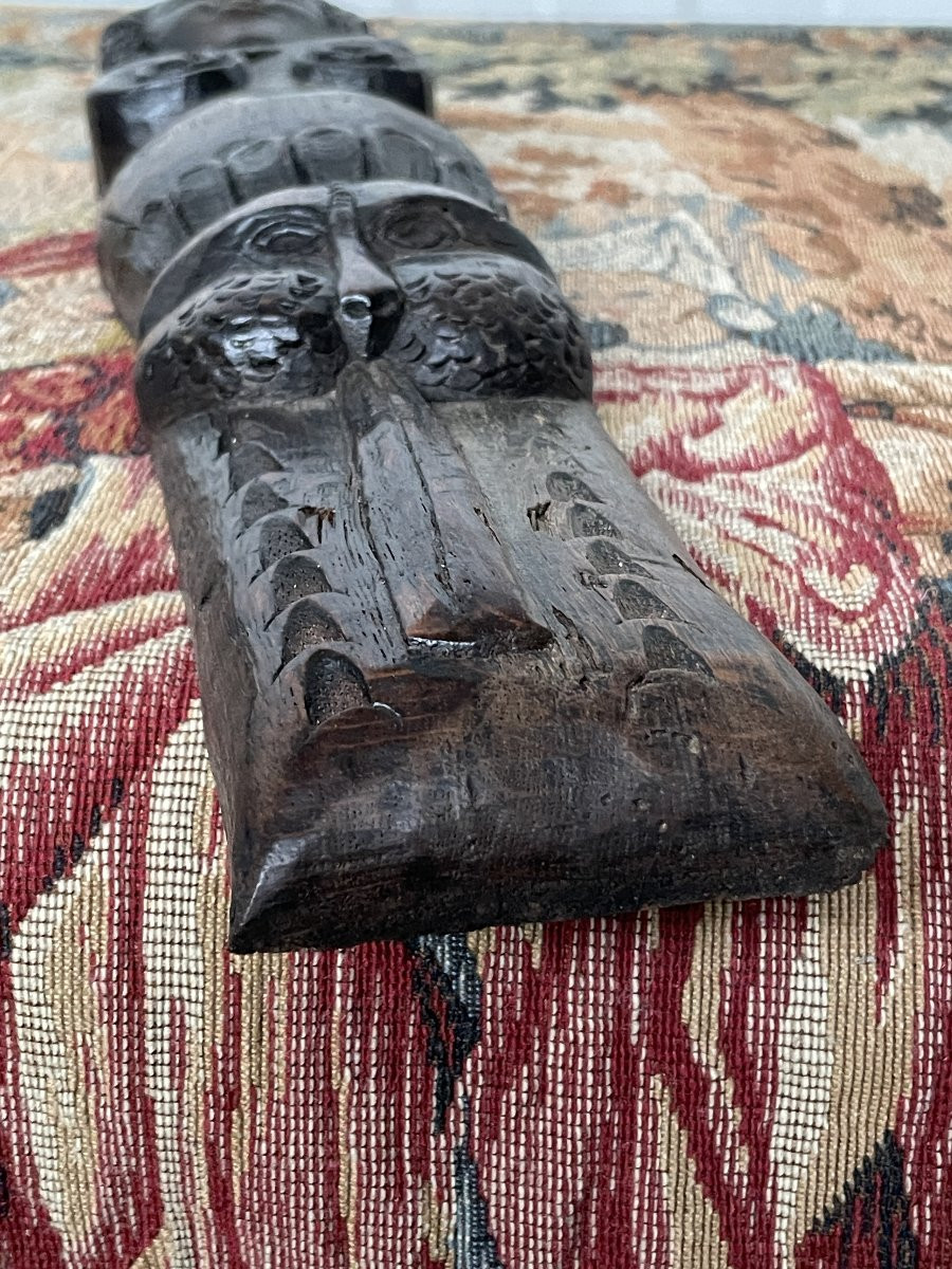 Sculpture médiévale en bois 1-photo-7