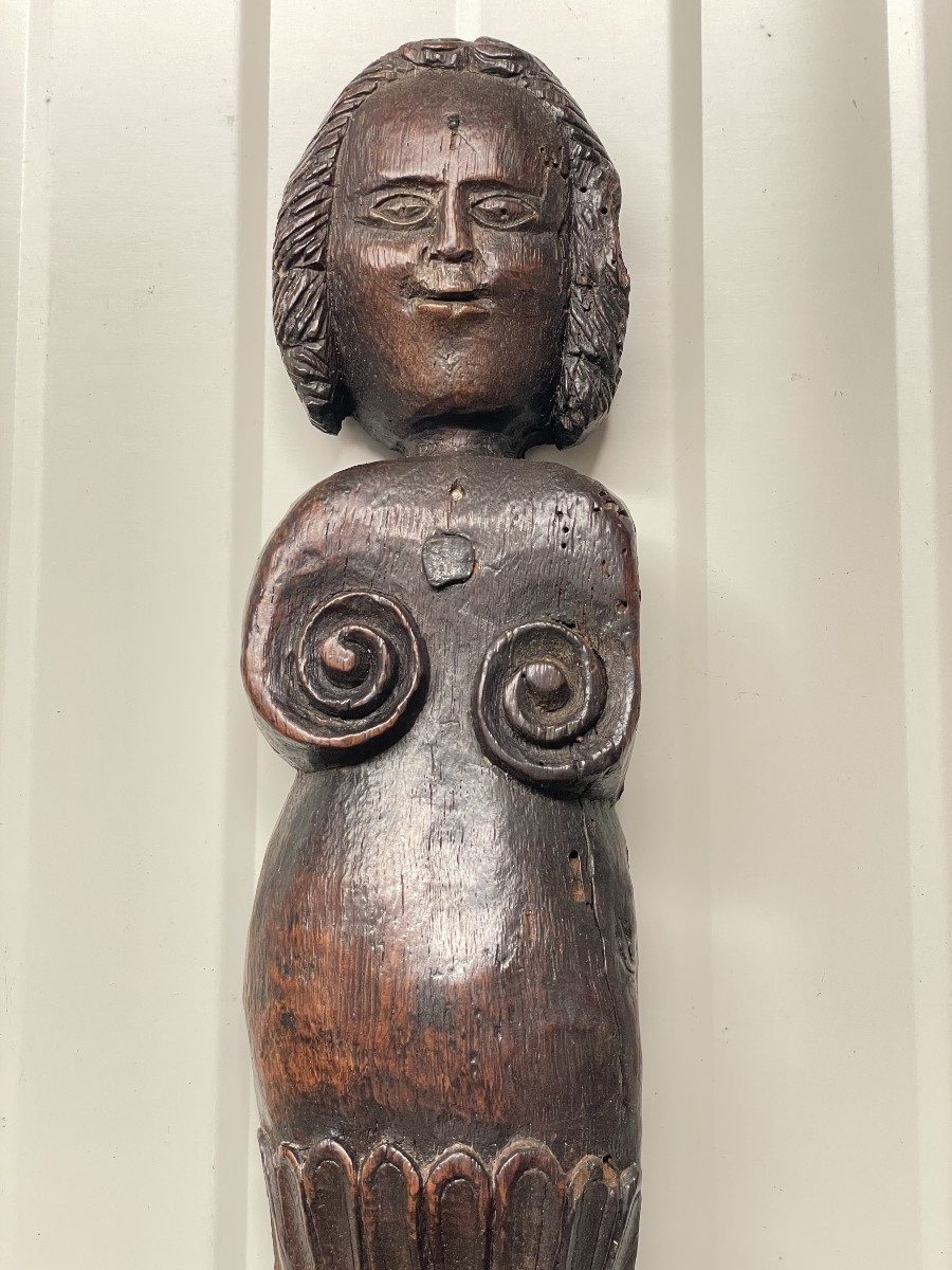 Sculpture médiévale en bois 1-photo-3