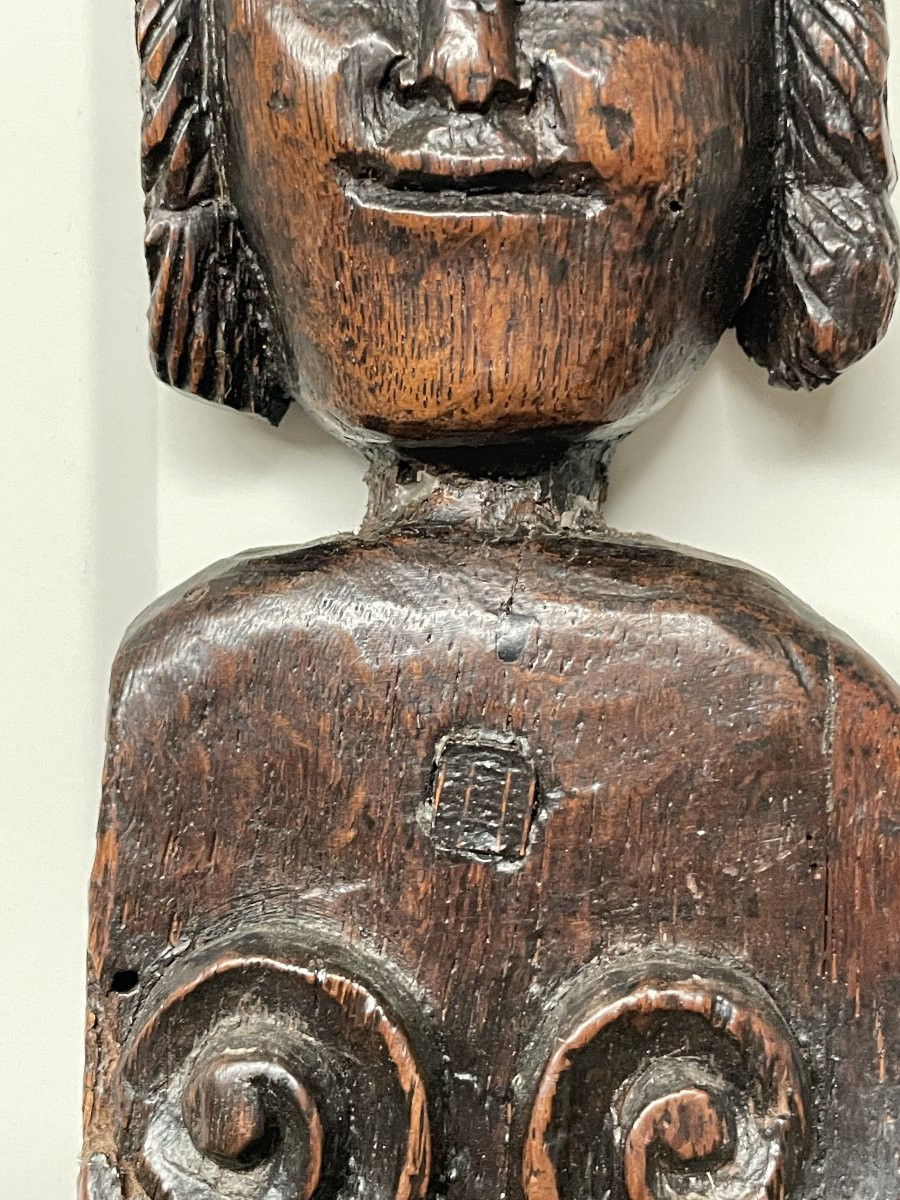 Sculpture médiévale en bois 2-photo-3