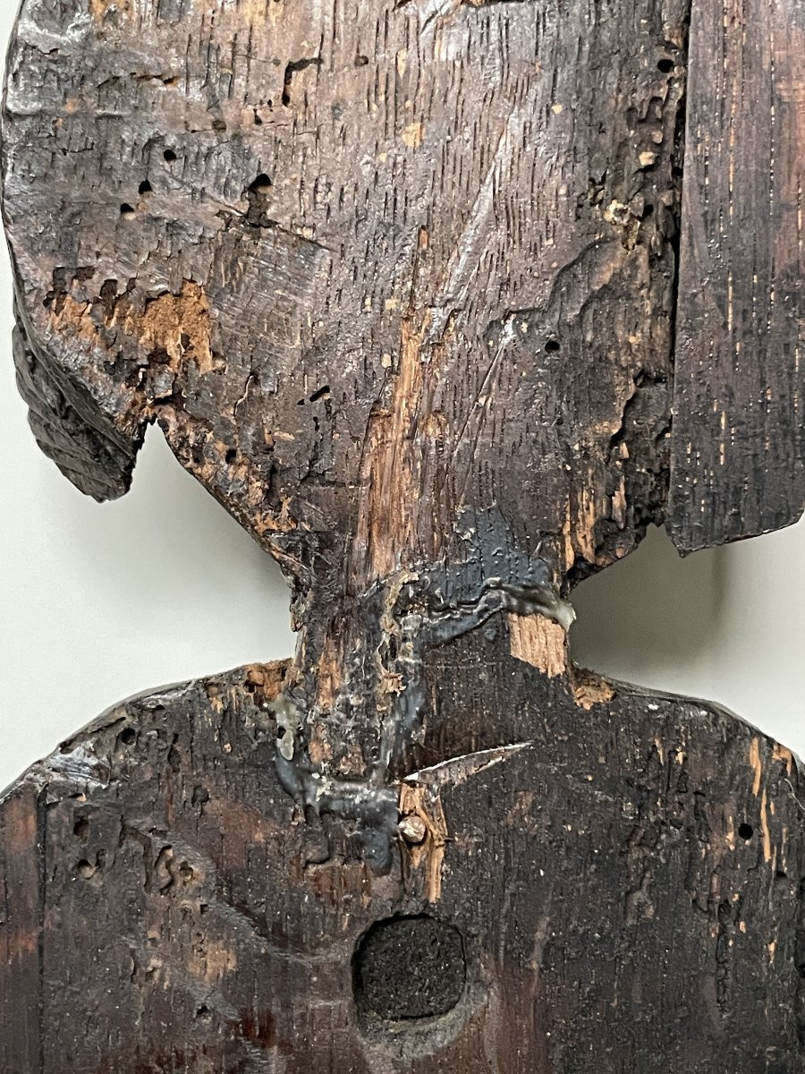 Sculpture médiévale en bois 2-photo-4