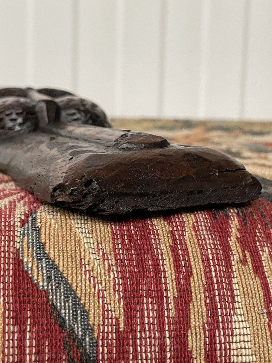 Sculpture médiévale en bois 2-photo-5