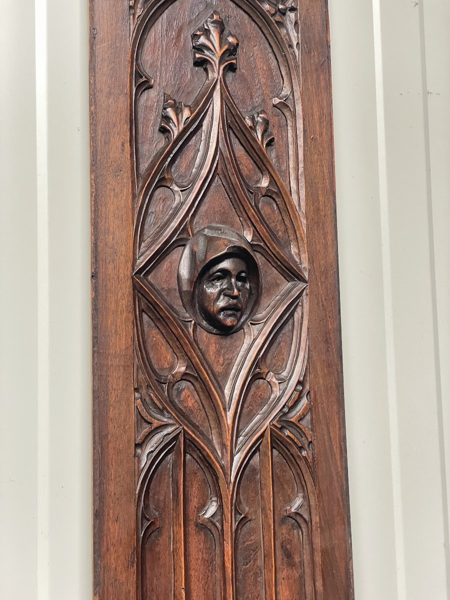 Gothic Revival Oak Panel-photo-5