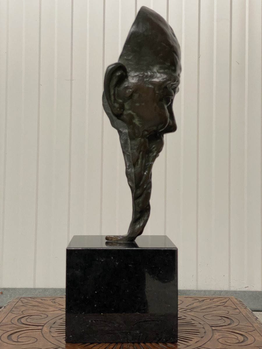 Sculpture orientale en bronze-photo-3