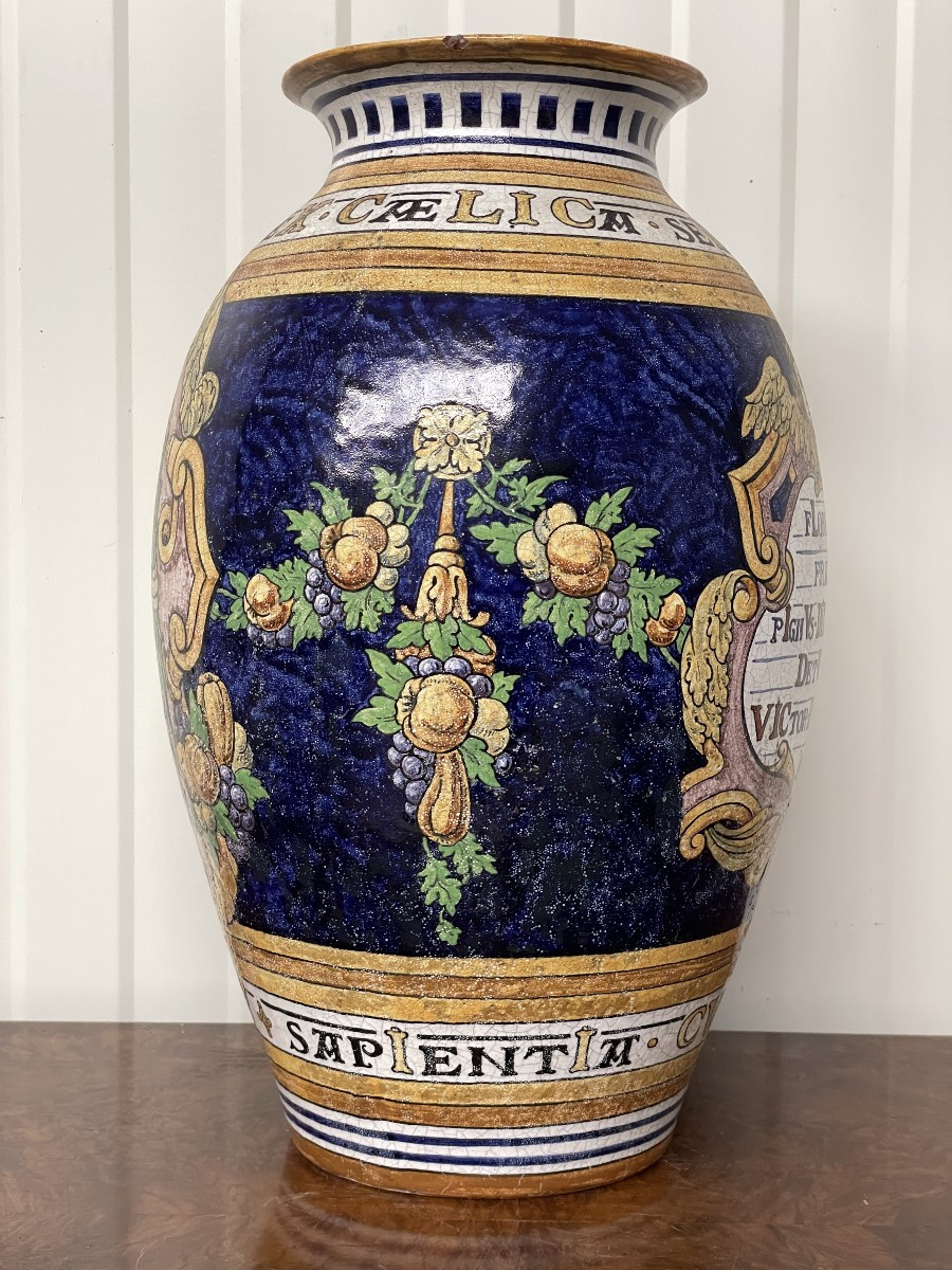 Atelier Charlier Louvain Vase en faïence de majolique-photo-3