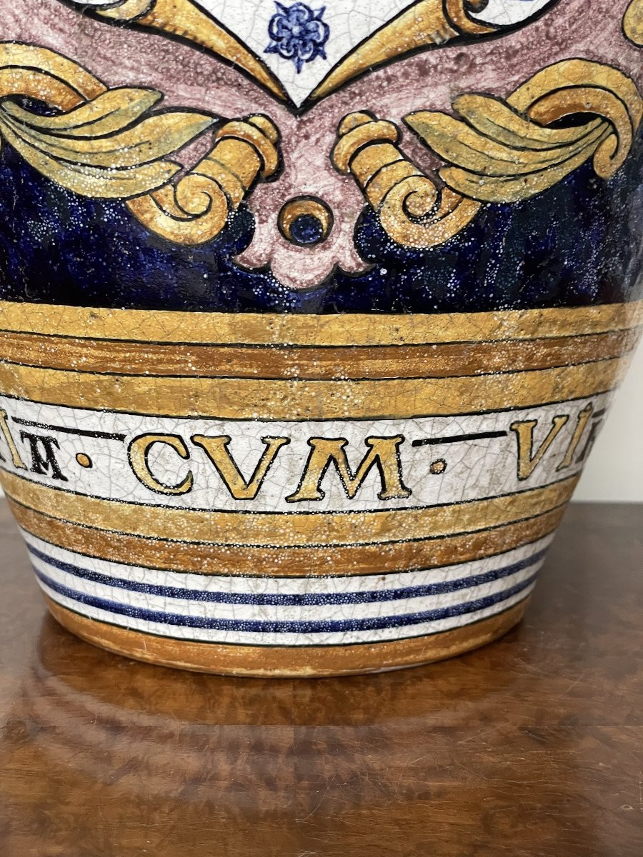 Atelier Charlier Louvain Vase en faïence de majolique-photo-1