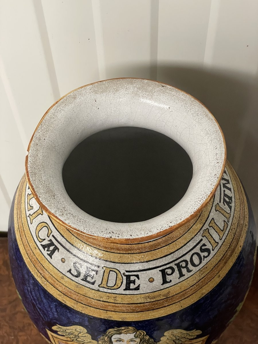 Atelier Charlier Louvain Vase en faïence de majolique-photo-4