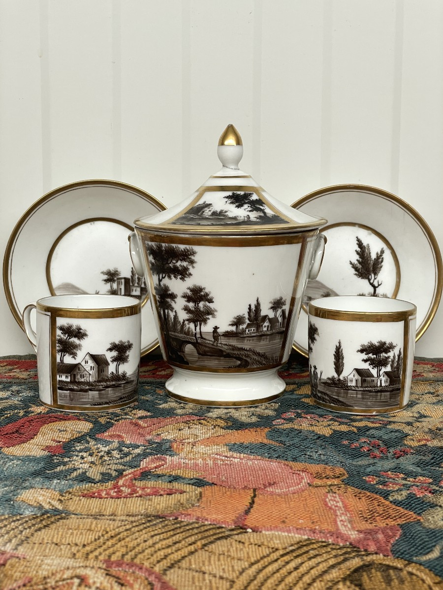 Service  en porcelaine de Paris -photo-2