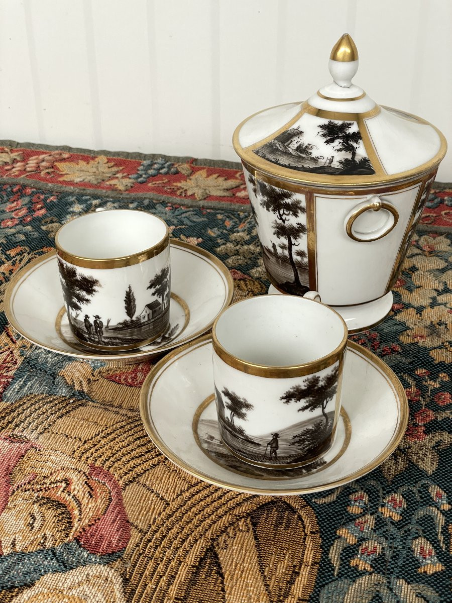 Service  en porcelaine de Paris -photo-5