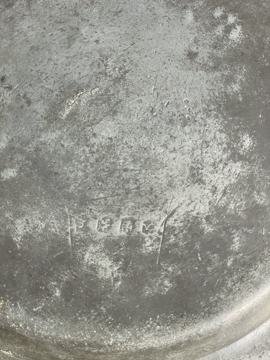 18th-century Pewter Plate-photo-3