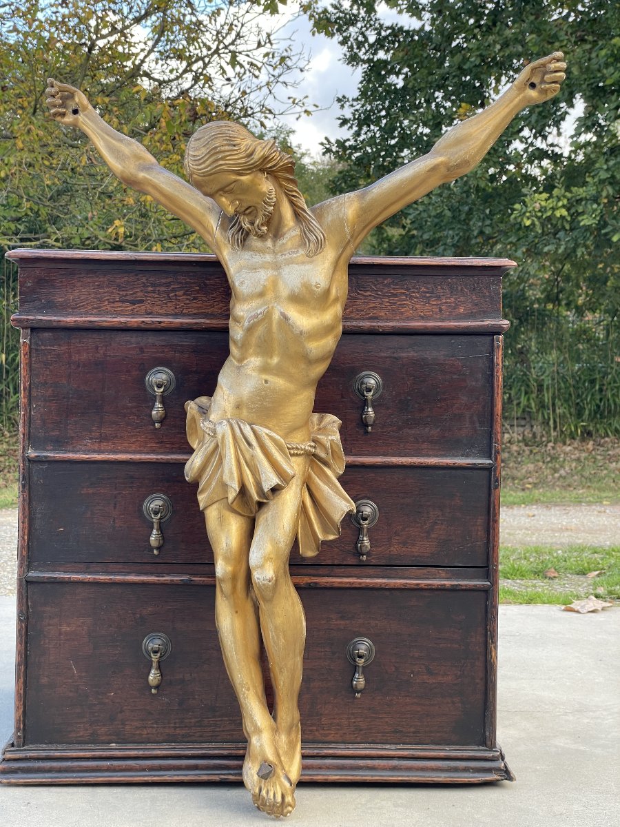 Christ en bois doré  du XVIIIe siècle / Corpus Christi