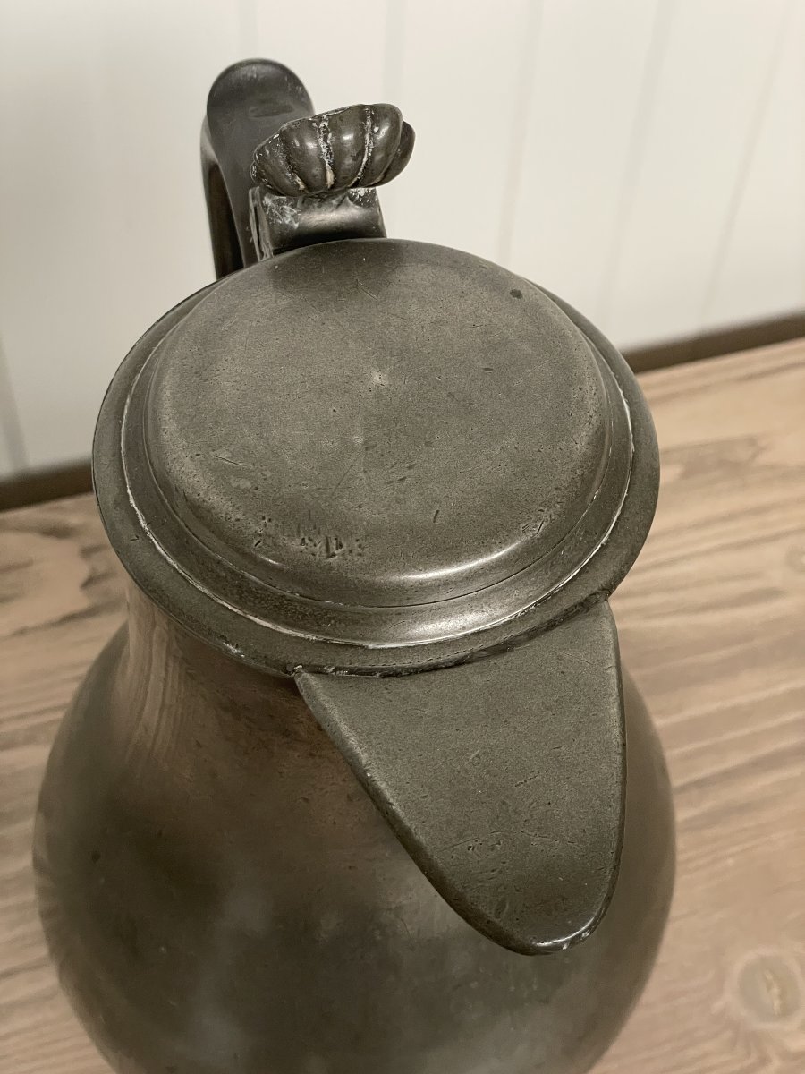 Pewter Pitcher - Antwerp, Circa 1800-photo-5