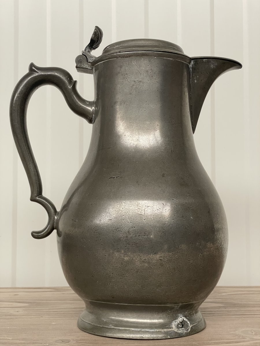 Pewter Pitcher - Antwerp, Circa 1800-photo-7