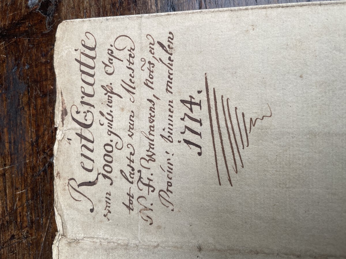 18th-century Notarial Deed-photo-2