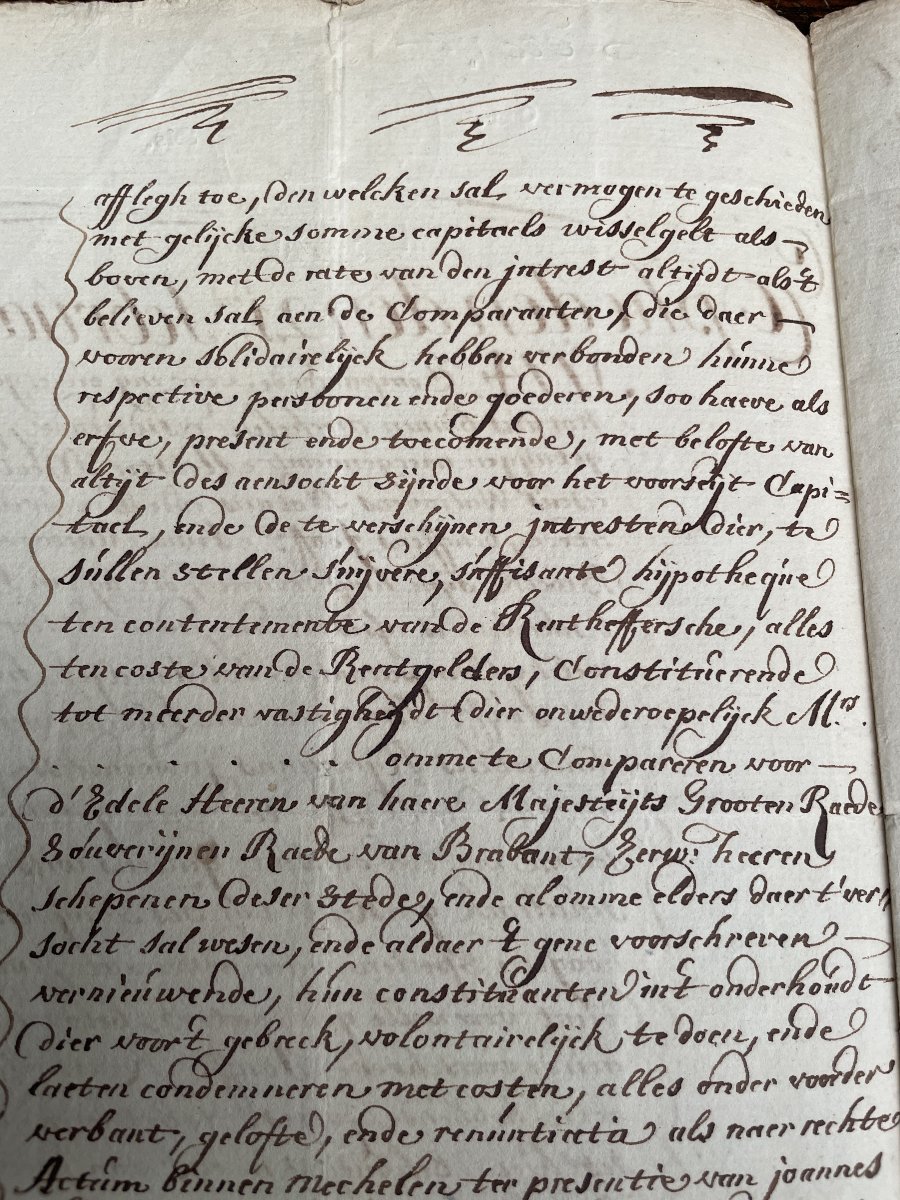 18th-century Notarial Deed-photo-7