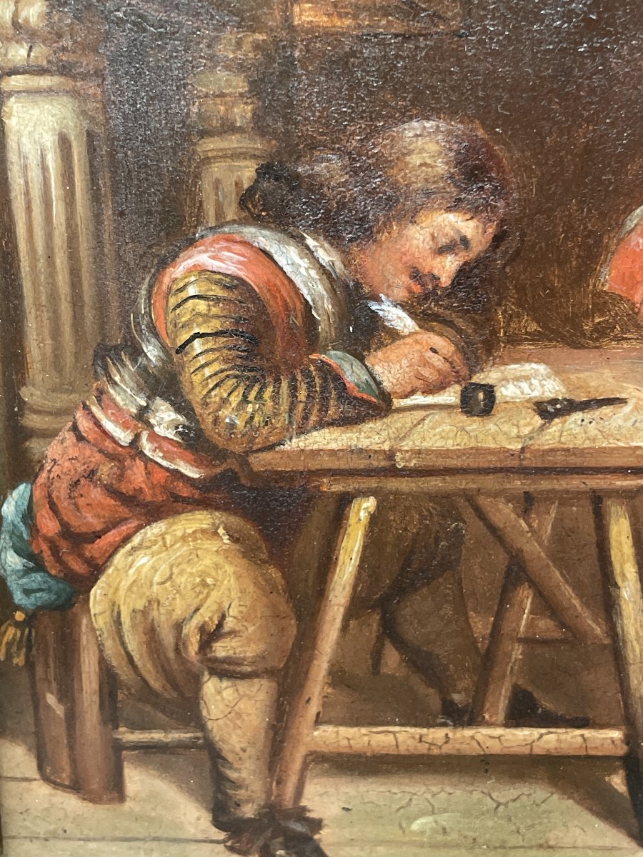 19th-century Oil Painting On Copper-photo-3