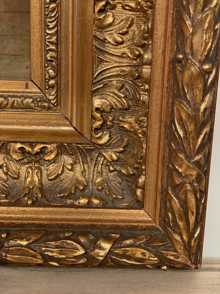 19th-century Oil Painting On Copper-photo-5